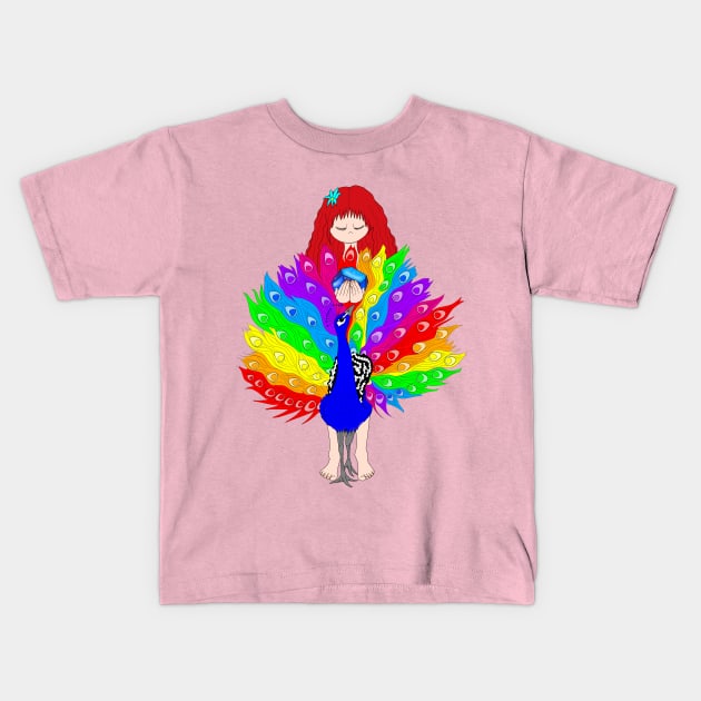 Lapis Lazuli Crystal Fairy Kids T-Shirt by MelanieJeyakkumar